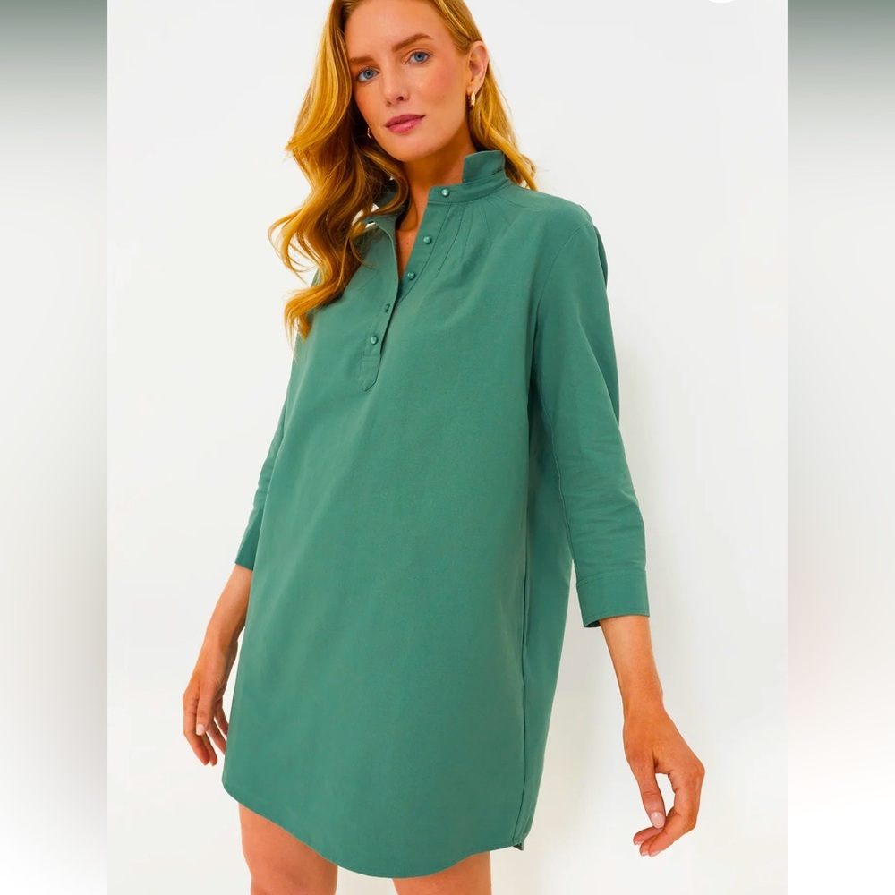 POMANDER PLACE - TNUCK - GREEN POLLY DRESS - Sz S - LIKE NEW - Worn once
